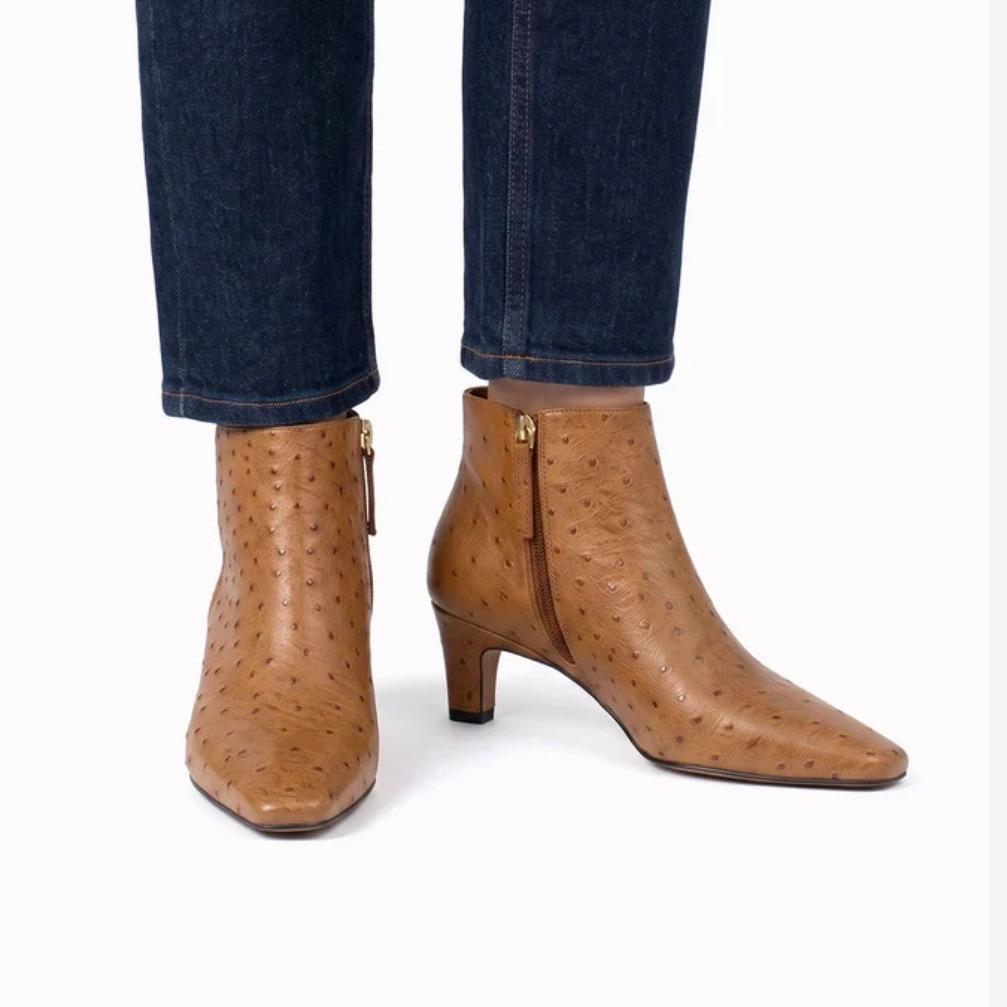 BOTIN NATALIA AVESTRUZ CUERO
