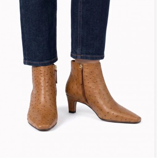 BOTIN NATALIA AVESTRUZ CUERO