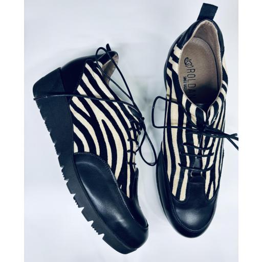 CORDONES NEGRO/CEBRA [0]