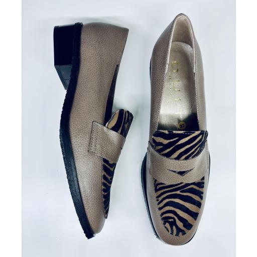MOCASIN TAUPE CEBRA [0]