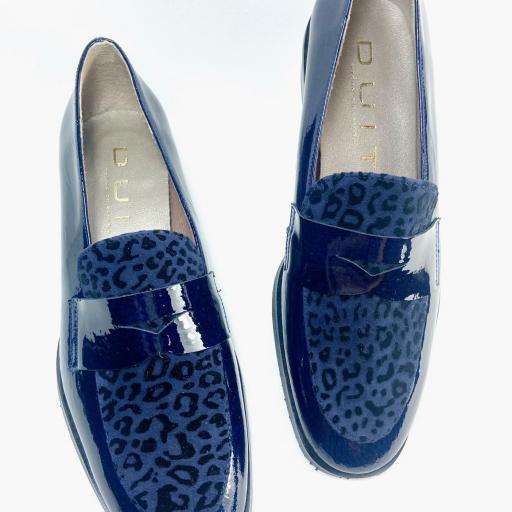 MOCASIN PRINT NAVY [3]