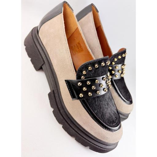 MOCASIN TACHAS PIEDRA [0]