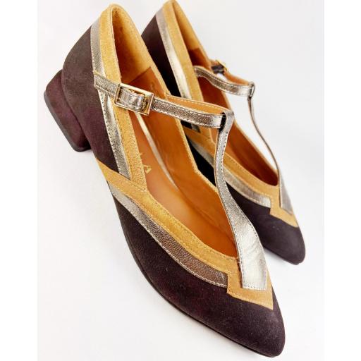 BAILARINA ROMBO MARRONES [3]