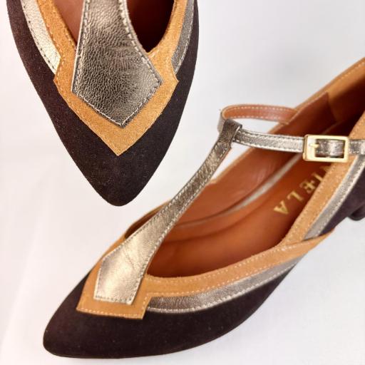 BAILARINA ROMBO MARRONES [1]