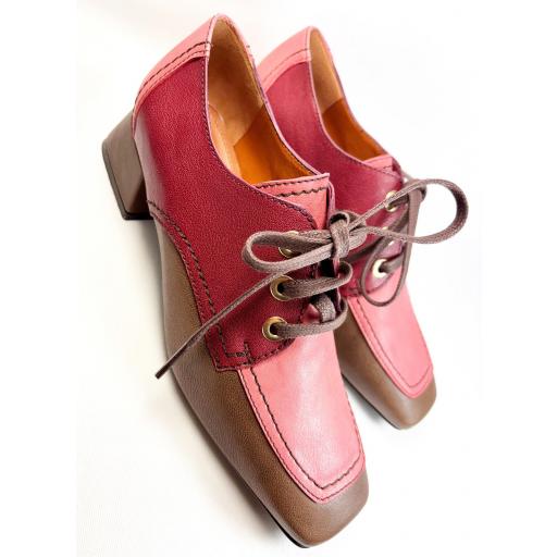 ZAPATO CORDONES CEREZA