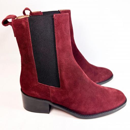 BOTIN CHELSEA GRANATE