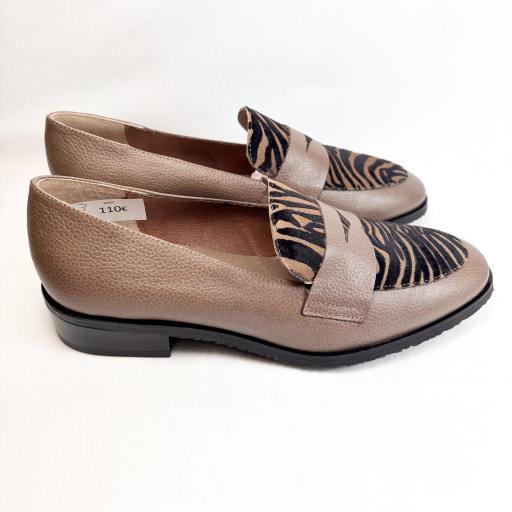 MOCASIN TAUPE CEBRA [1]