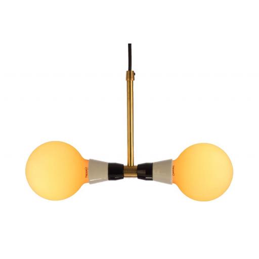 T-Duo Lamp with 2 Globe 95 Opal Satín