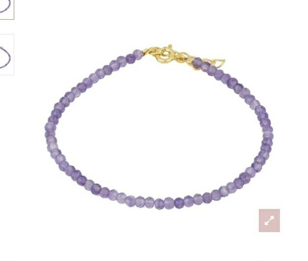 Perlas violetas naturales 