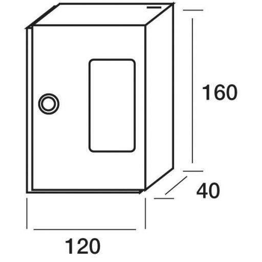 Caja Llave de Emergencia Profesional, con Cristal y Maza, Con Cristal sin Maza y Puerta Ciega. [3]