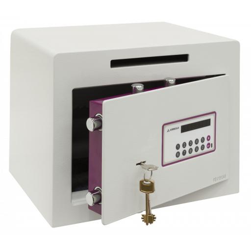 Caja Fuerte Sobreponer, Modelo Forma Evolution, Con Ranura Antipesca. [2]