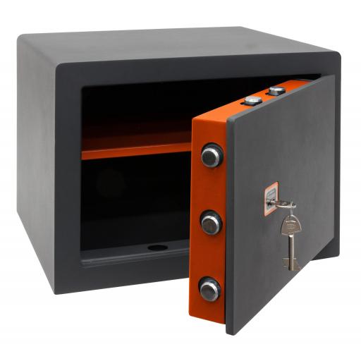 Caja Fuerte Sobreponer Certificada Grado S2, Modelo Plus C, Cerradura de Llave. [1]