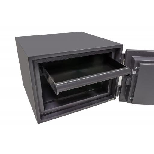 Caja Fuerte Sobreponer Ignífuga 60 Minutos, Modelo Resist, Cerradura Electrónica y Llave. [2]