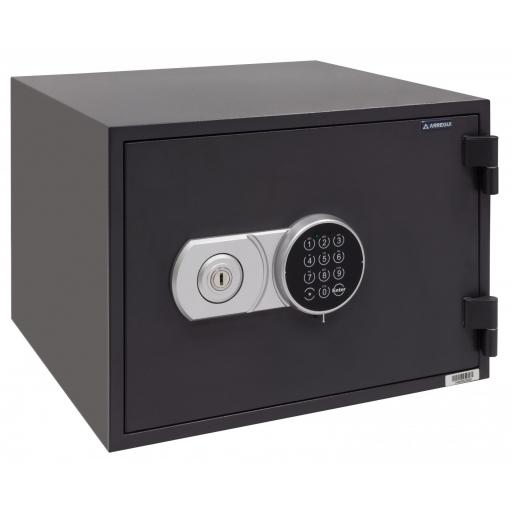 Caja Fuerte Sobreponer Ignífuga 60 Minutos, Modelo Resist, Cerradura Electrónica y Llave. [0]