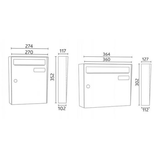 Buzón Modelo Kompact VE, Referencias VE27 / VE36 [2]