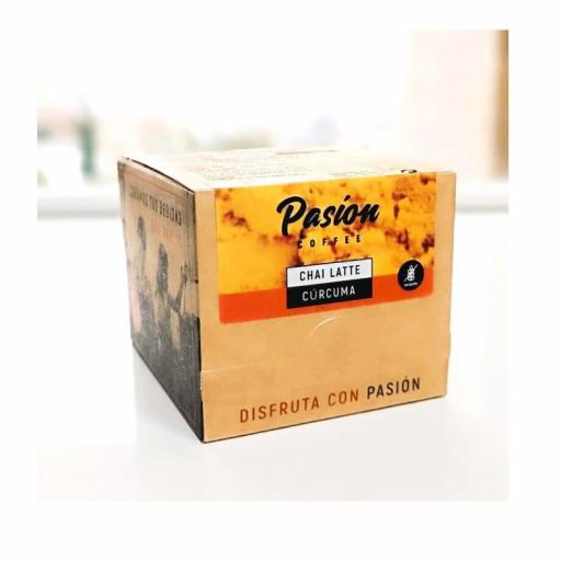 Chai Latte Curcuma Pasion 16 estuches - Spanishflavors