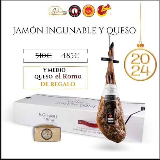 Ibesa Jamón de bellota Incunable 100% ibérico DOP Pedroches 7-7,5KG + regalo