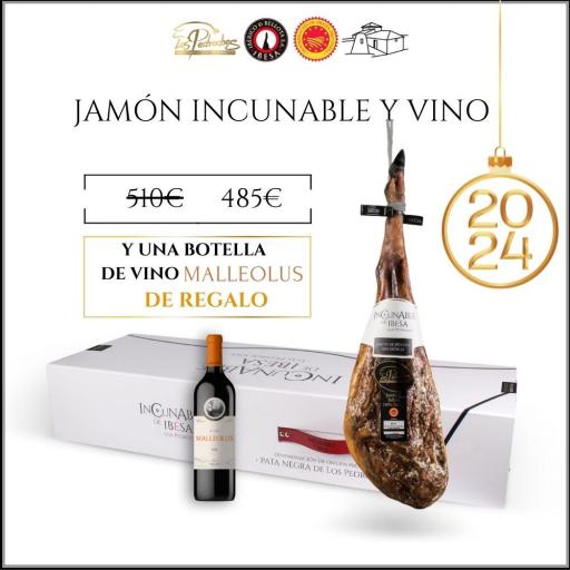 Ibesa Jamón de bellota Incunable 100% ibérico DOP Pedroches 7-7,5KG + regalo [1]