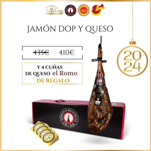 Ibesa Jamón de bellota 100% ibérico DOP Pedroches 7-7,5KG + regalo