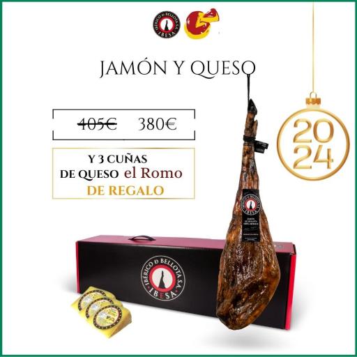 Ibesa Jamón de bellota 100% ibérico  7-7,5KG + regalo