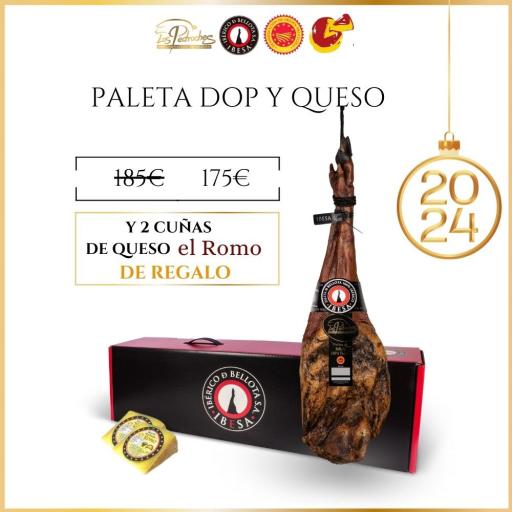 Ibesa paleta de bellota 100% ibérico DOP Pedroches 5-5,5KG + regalo