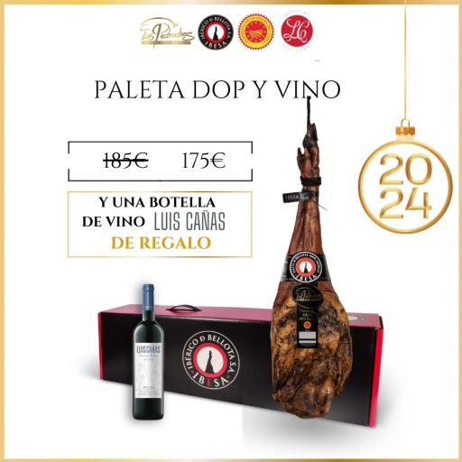 Ibesa paleta de bellota 100% ibérico DOP Pedroches 5-5,5KG + regalo [1]