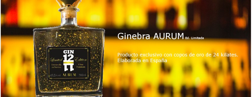 Ginebra Aurum con oro - Spanishflavors