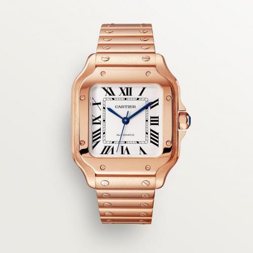 Cartier Santos Mediano Oro Rosa WGSA0031