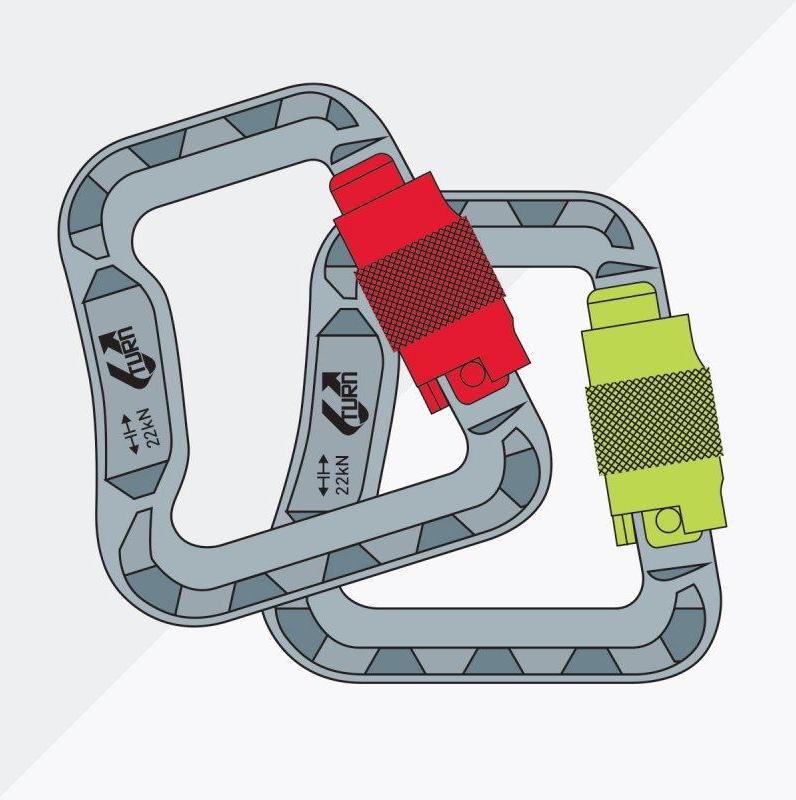 Mosquetones y poleas