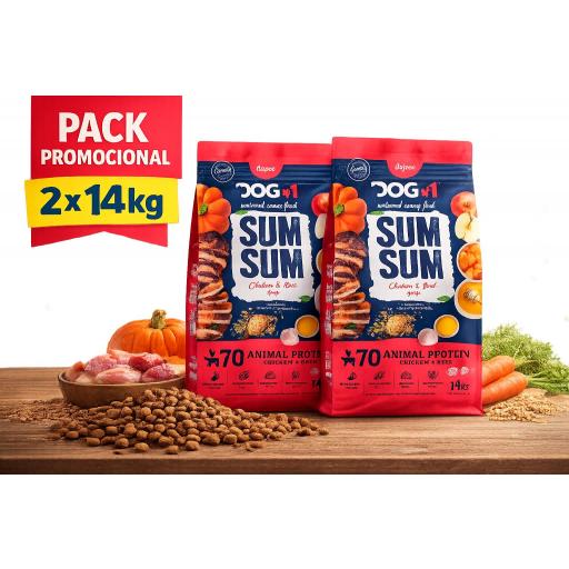 Alimento para perros adultos a base de pollo y ternera SUM SUM [0]
