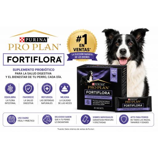 Suplemento nutricional para problemas digestivos PURINA PROPLAN FORTIFLORA [0]