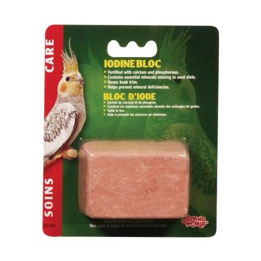 Bloque de calcio con iodo para pájaros LIVING WORLD [1]