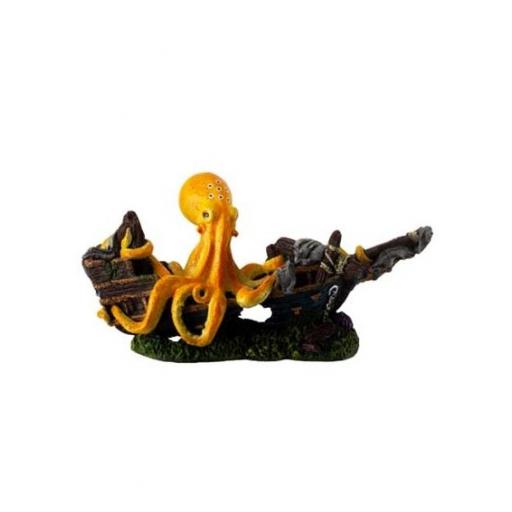 Figura decorativa con pulpo para acuarios de agua dulce [1]