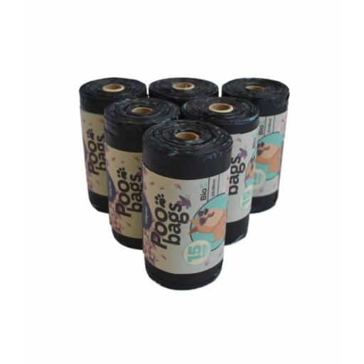 Bolsas biodegradables con asas para las heces de los perros [1]