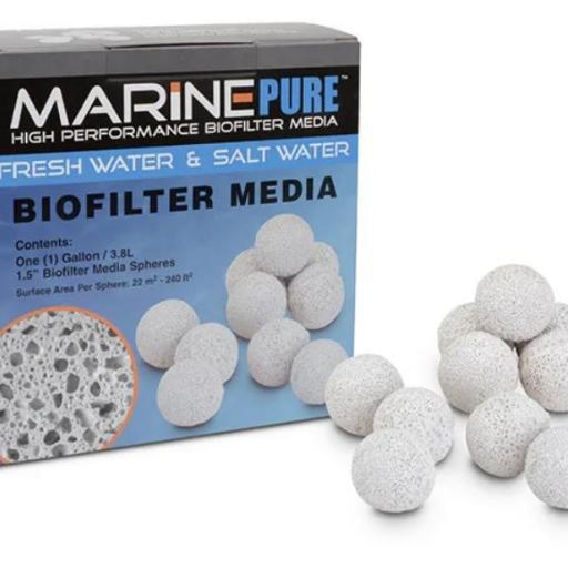Material filtrante idóneo para la eliminación de amonio y nitritos en acuarios MARINE PURE [1]
