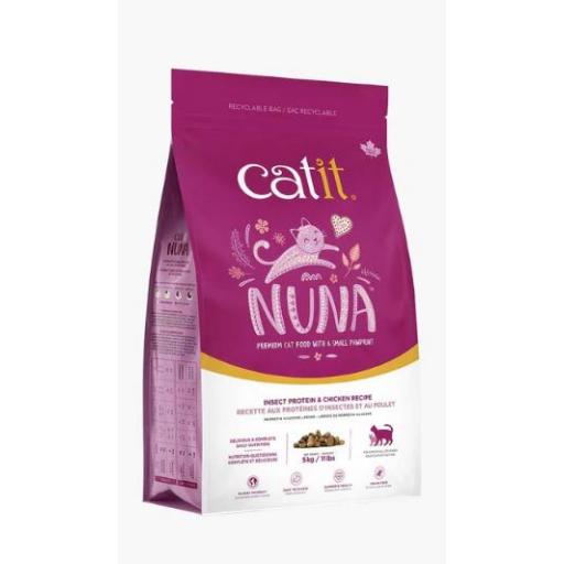 Alimento completo para gatos a base de proteína de insectos CATIT NUNA [0]