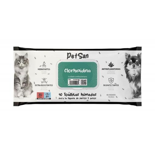 Toallitas para la higiene diaria de perros y gatos PETSAN [0]