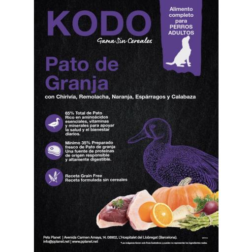 Alimento para perros sin cereales KODO SUPERFOODS de pato [0]
