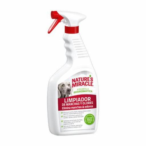 Eliminador de olores y manchas causados por perros y gatos NATURES MIRACLE