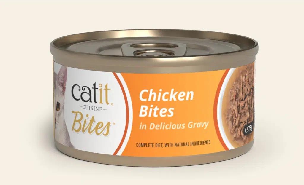 Alimento húmedo en trocitos para gatos CATIT CUISINE BITES