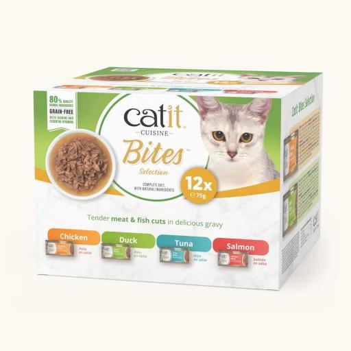 Alimento húmedo en trocitos para gatos CATIT CUISINE BITES [4]