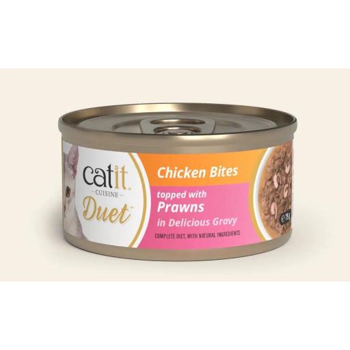 Alimento húmedo para gatos con doble textura o topping CATIT CUISINE DUO [2]