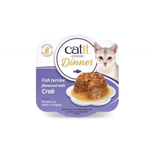 Alimento húmedo para gatos de doble capa a base de pollo CATIT DINNER