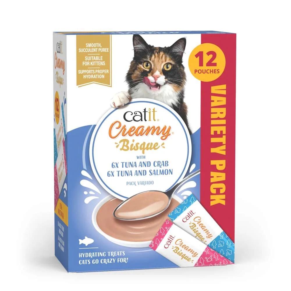 Snack cremoso para gatos con textura más suave CATIT CREAMY BISQUE