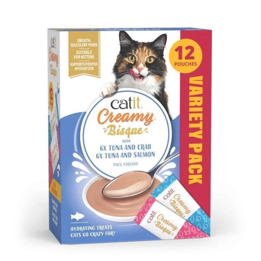Snack cremoso para gatos con textura más suave CATIT CREAMY BISQUE [0]