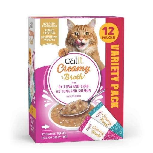 Caldo cremoso para gatos CATIT BROTH [1]