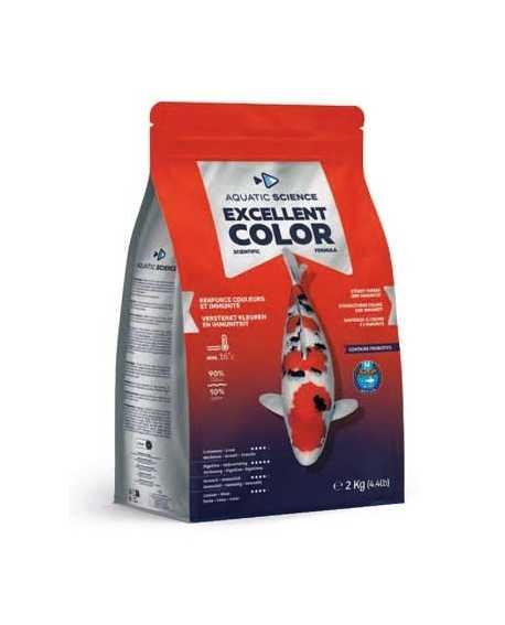 Alimento granulado para peces de estanque ideal para potenciar el color EXCELLENT COLOR