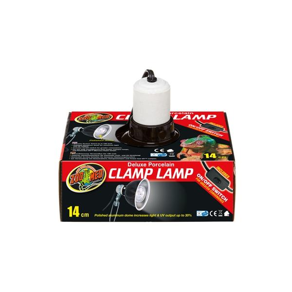 Portalámparas con base de porcelana para terrarios CLAMP LAMP DELUXE