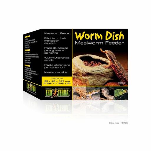 Comedero especial para gusanos vivos WORM DISH de EXOTERRA [0]