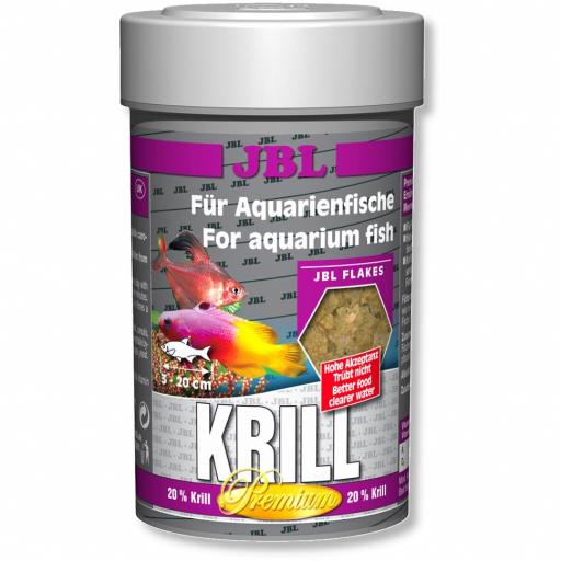 Alimento en escamas de krill para todo tipo de peces de agua dulce y salada JBL KRILL 250ml